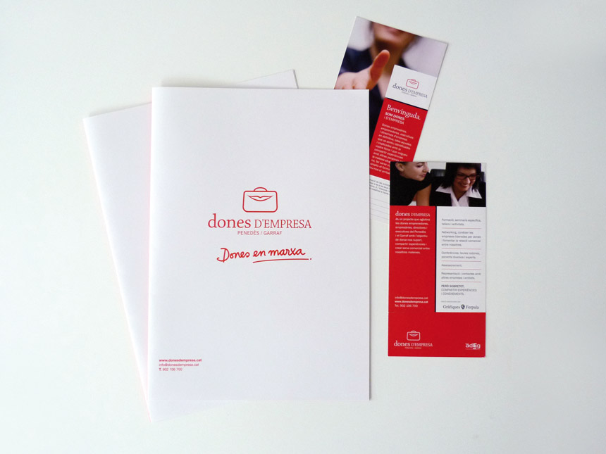 garraf, penedes, disseny grafic logotip imatge corporativa de DONES D'EMPRESA emprenedora