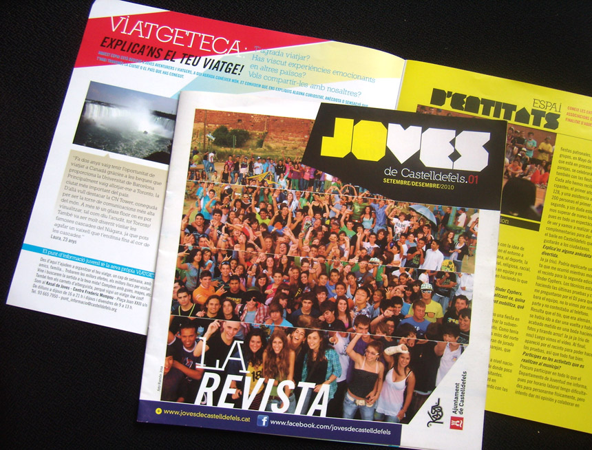 disseny grafic, castelldefels, joves, joventut, logo, cartells, web , cataleg