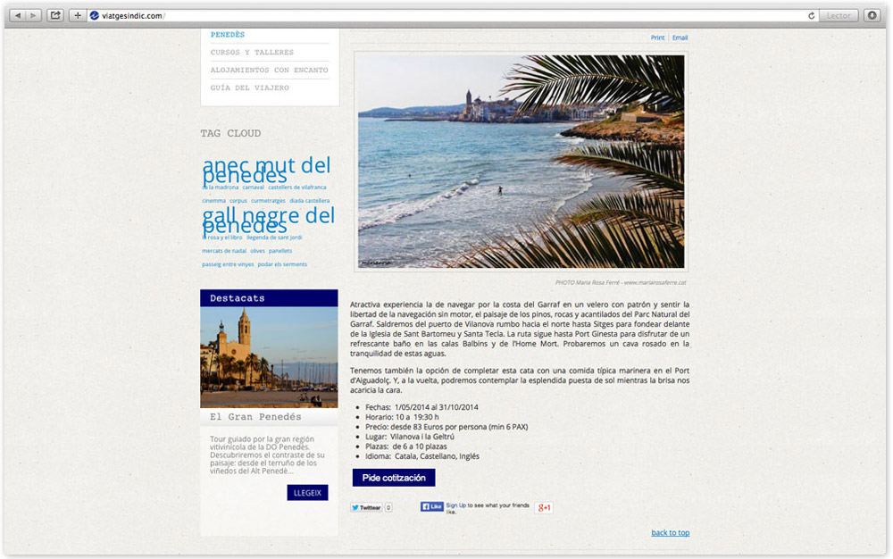 pagina web, disseny grafic logotip identitat corporativa, agencia viatges, vilafranca, penedes