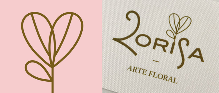 Disseny gràfic logotip Lorisa Arte Floral Penedès