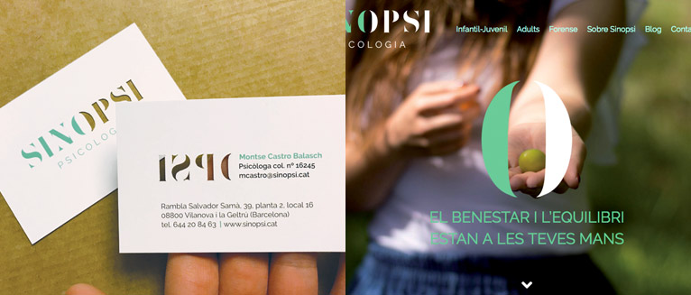 Disseny gràfic marca Sinopsi psicologia